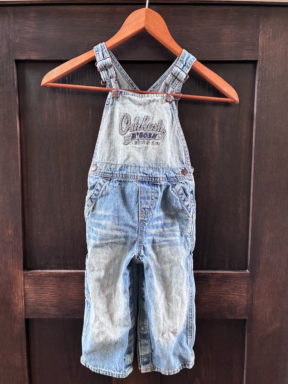Vintage OshKosh B'gosh Light Blue Denim Kids Overalls